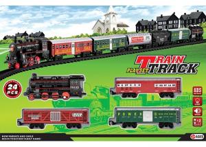 Buy cheap Electric Classic Train Railway Race Set W / Sound For Christmas Gift product