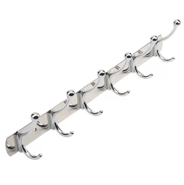 Wall Hanging Stainless Steel Robe Hook Wall Mounted Clothes Robe Towel Coat Hook Rack