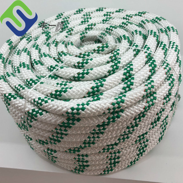 16mm 6 Strand PP Combination Rope With Steel Wire Core For Climbing Net