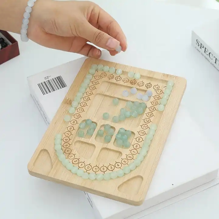 Bamboo Bead Design Board Tray Jewelry Making Bead Board Bracelet Making DIY Wooden Bespoke Logo