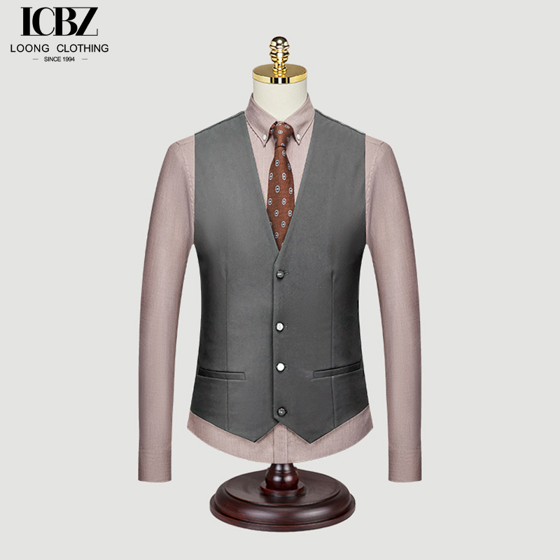 Customized Black Suit Vest for Men's Business Formal Wear as Groom's Wedding Best Man