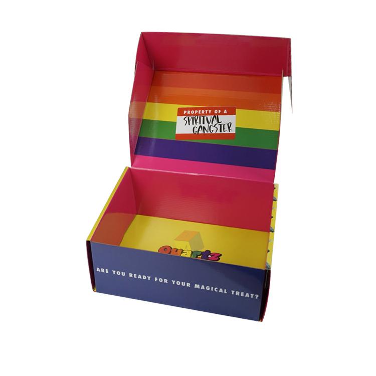 Custom Logo Printed Corrugated Cosmetic Box Eco-Friendly Book Shape Box for Shipping