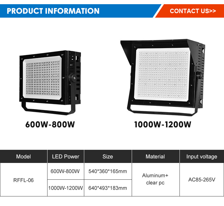 CREE XTE 300W Led Stadium Flood Lights Waterproof OEM