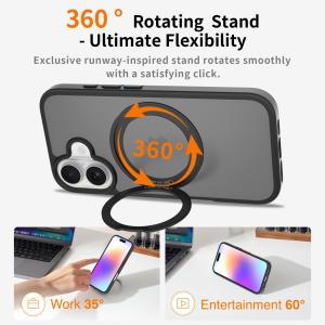 Customized Apple 17 Mobile Phone Case With Stand 360 Rotation IPhone16pro