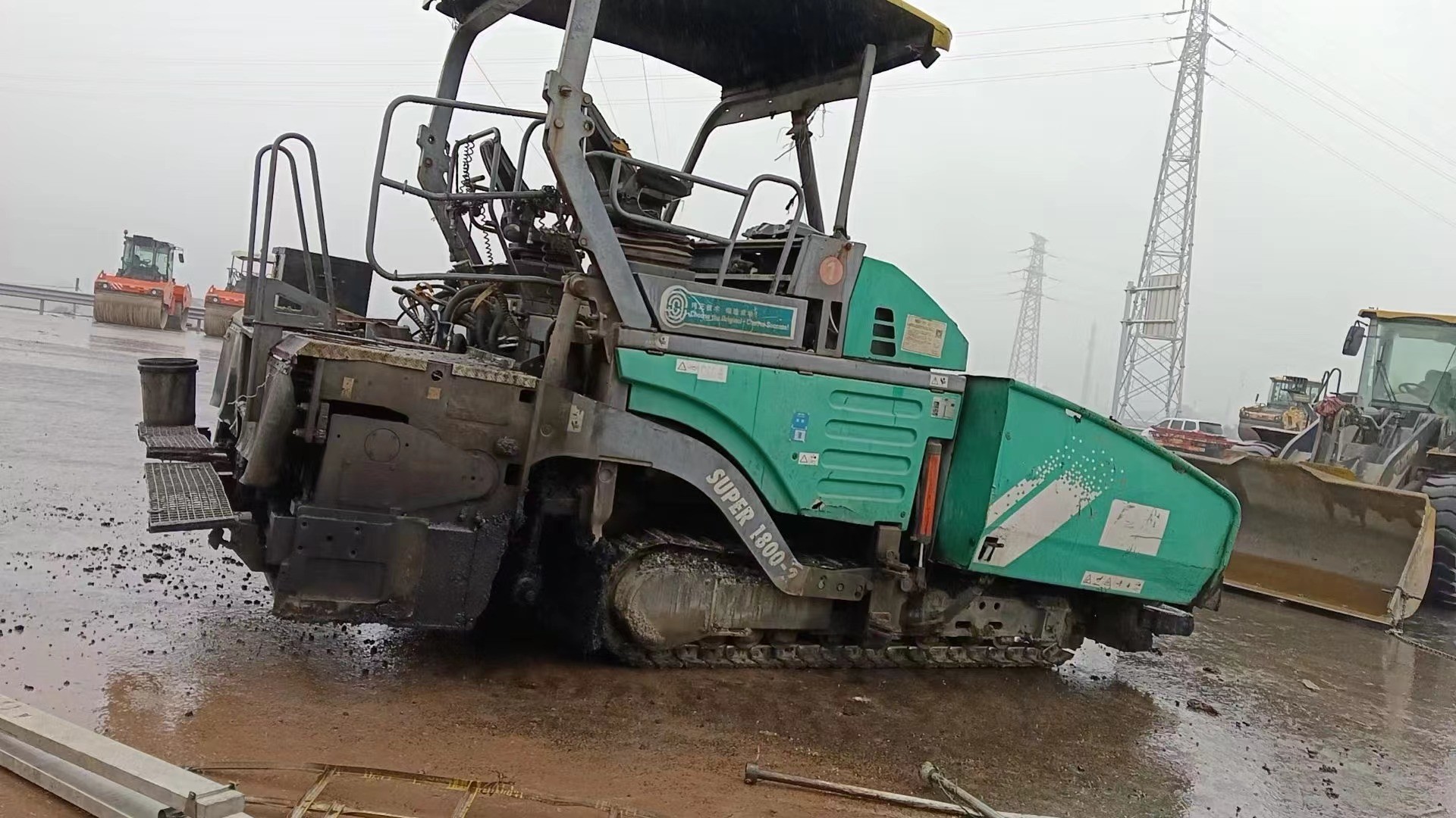 VOGELE SUPER 1800-2 1800-3 9m paver road machinery Uzbekstan Bahrian Japan Jordan Vietnam road construction machinery