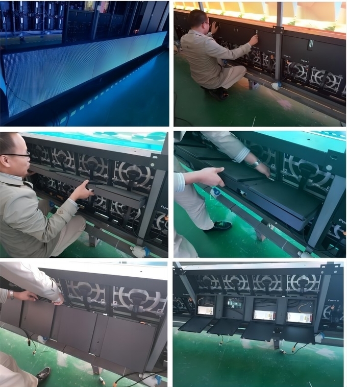 Outdoor Slim P5 Advertising LED Display Aluminum Light Weight LED Cabinet 9