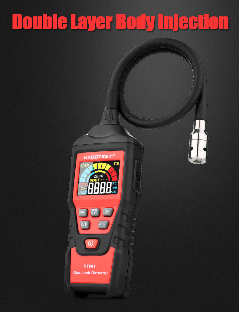 9999ppm Smart Gas Leak Detector , HT601B Combustible Gas Leak Detector