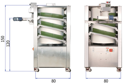 Vertical Bun Divider Machine 6000pcs/H 50-2000g Bread Rounder Machine
