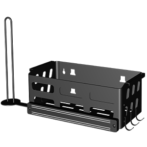 Griddle Caddy for Griddle Accessories,Space Saving ,BBQ Accessories Storage Box with a Magnetic Tool Holder Paper Towel Holder