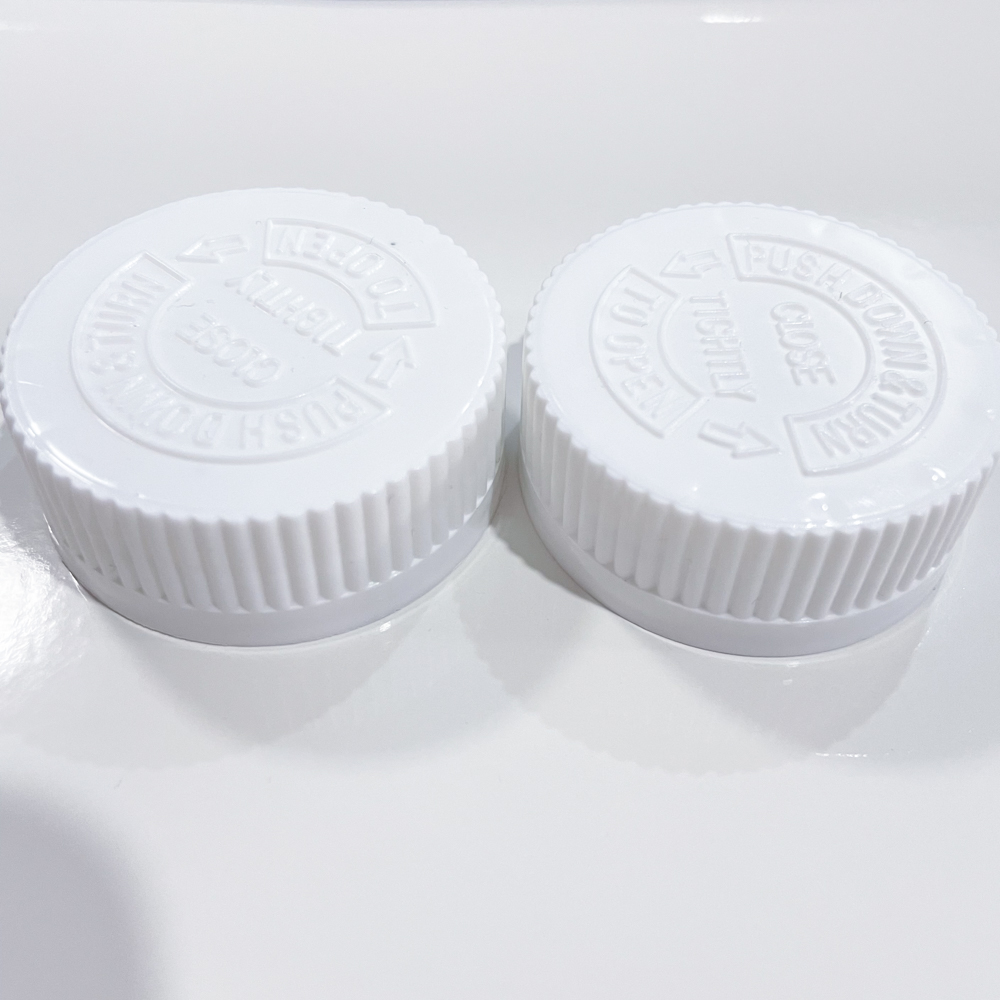 38mm Plastic Child Resistant Cap Screw Lid for Plastic Bottles Affordable