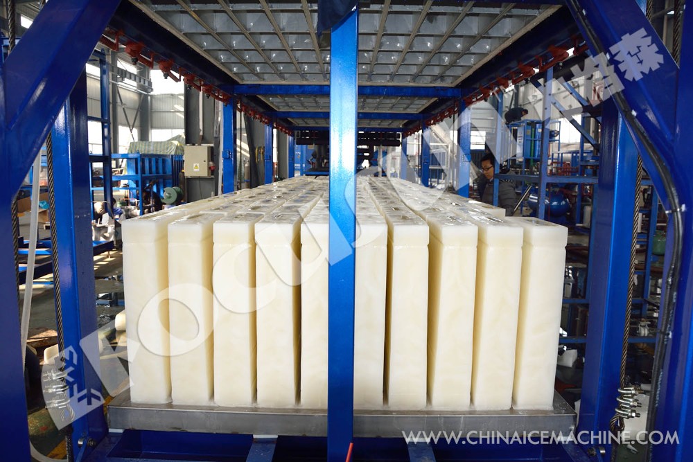 120.3KW Power 380V Voltage 15 Ton Direct Block Ice Machine for Big Ice Production Needs
