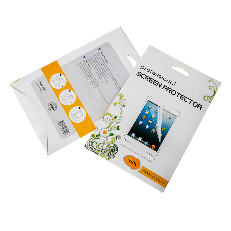 Customize Screen Prote Paper Box Fodable Electronic Product Tempered Glass Film