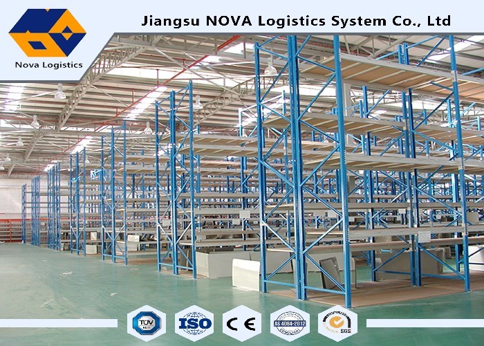 Q235B Hot Rolled Steel Heavy Duty Pallet Racking For Lowering Handling Time