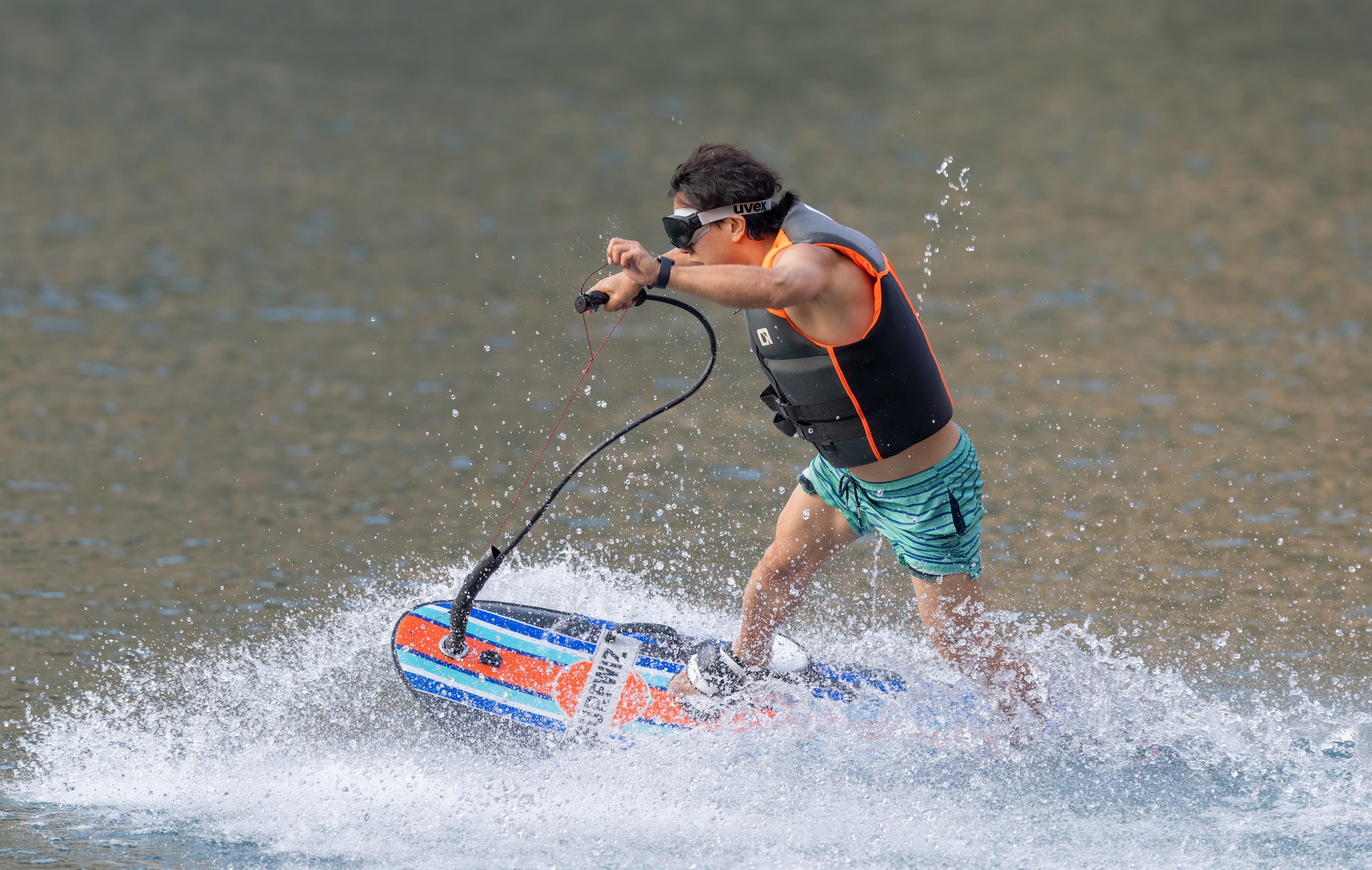 110cc Motorized Jet Surfboard with Gas Powered Engine Black/Red/Green/OEM 1800*600*150 mm