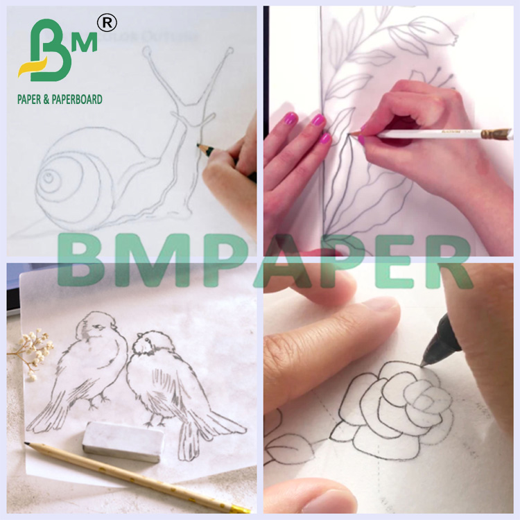 83g 90g 113g Transparent Vellum Tracing Paper For CAD Drawing