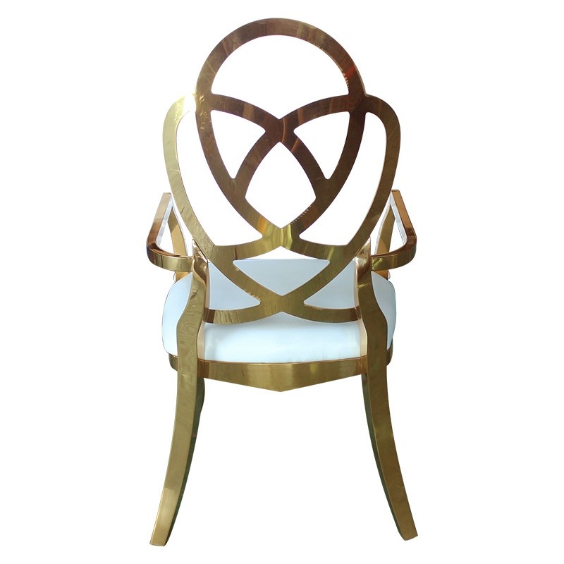 Leather Cover Flower Arm Chair For Reception Area And Group Photo Area