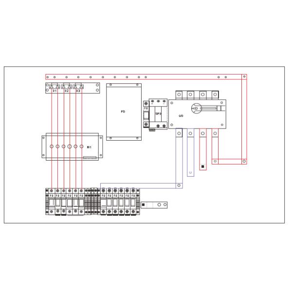 GYPV/6-1 DC Combiner Box Solar 80A/90A 1000V With DC Surge Protection Device
