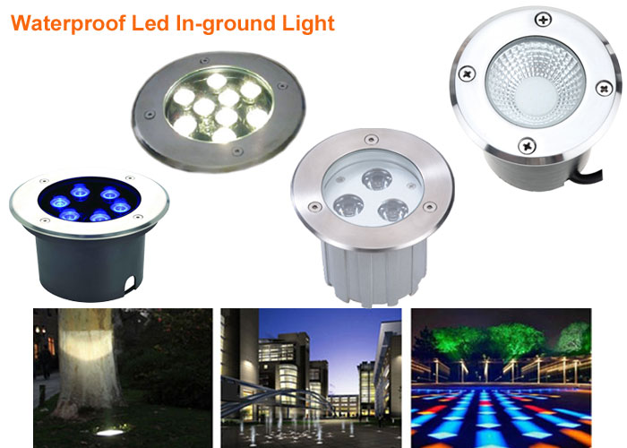 Yellow 316SS Outside Led Inground Light Super Underground Light OEM