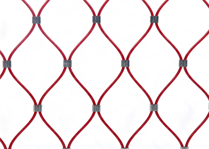 Diamond Strongest Type Tend Knotted Ss Rope Mesh AISI304 For Zoo Enclosure