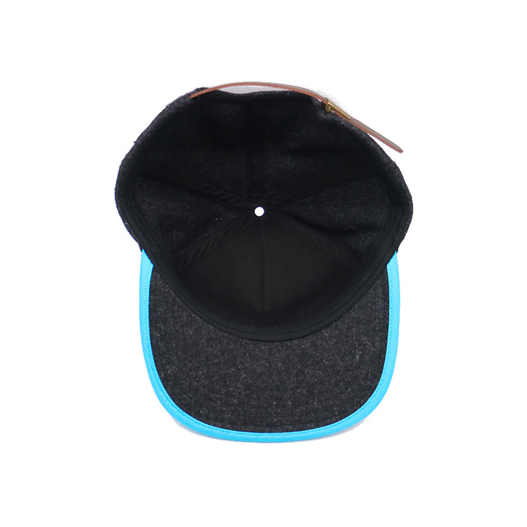 Customized Blank Flat Brim Snapback Hats For Autumn And Winter