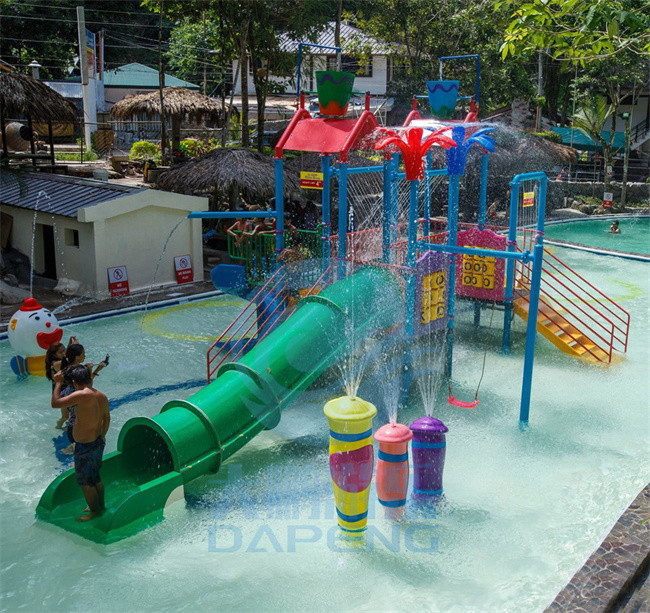 Colorful Playground Water Slide Children Fibreglass Pool Slide RoHS Approved