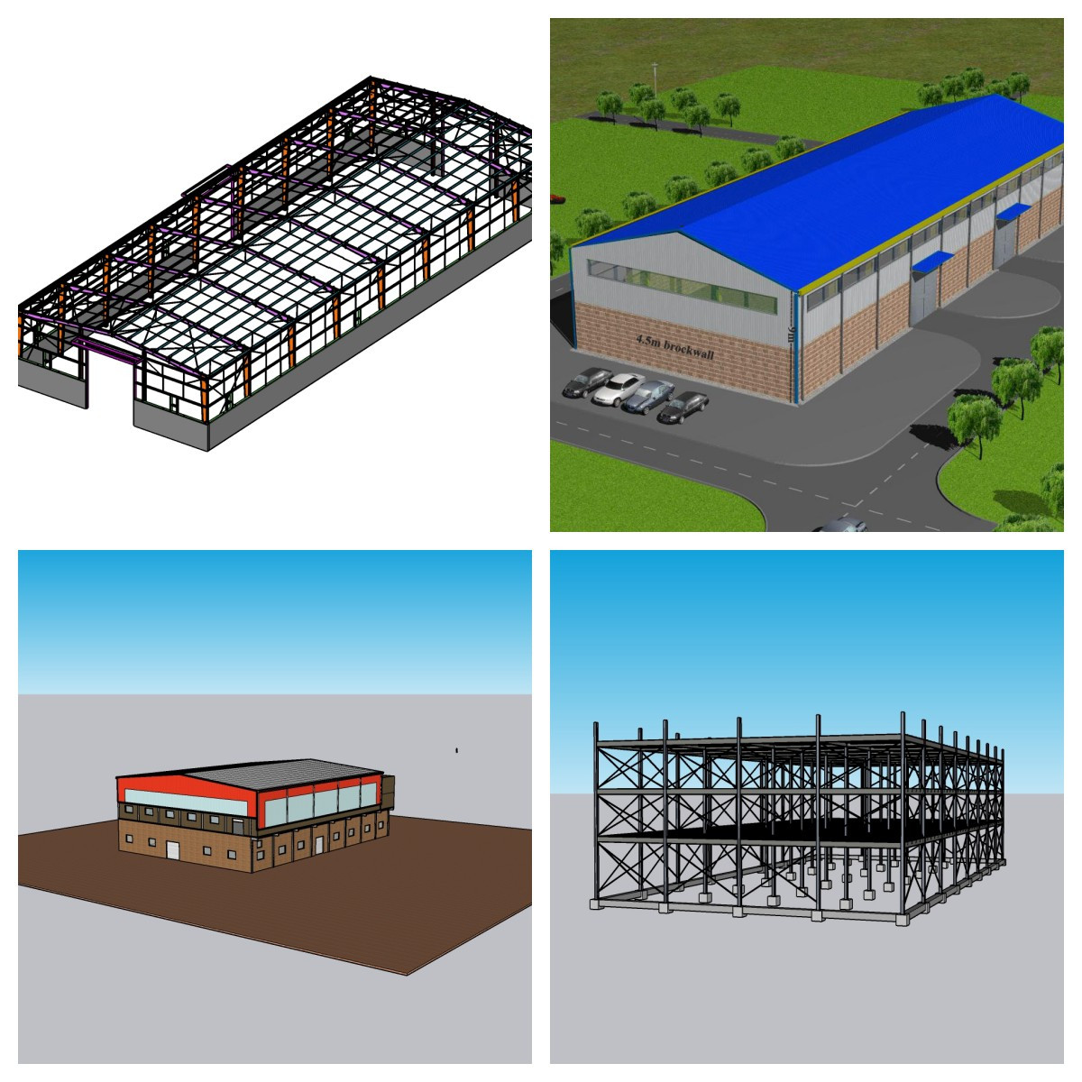 Industrial Prefabricated Light Steel Structure Warehouse Building H Section Construction Produced By China