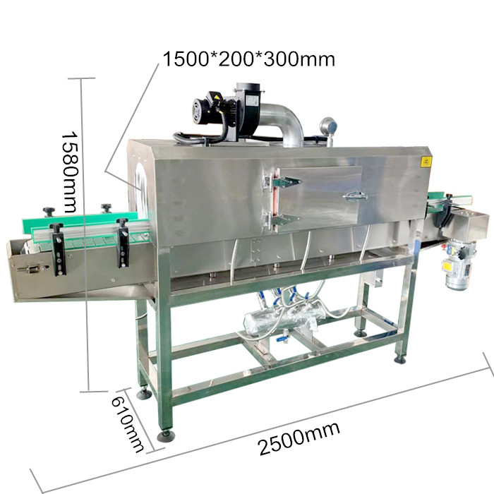 Glass Plastic Bottle shrink sleeve heat tunnel Equipment 125pcs/min Automatic Packing