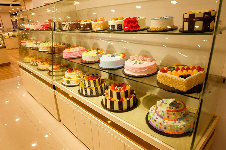 120l Capacity Countertop Bakery Showcase For Supermarket Refrigeration Equipment