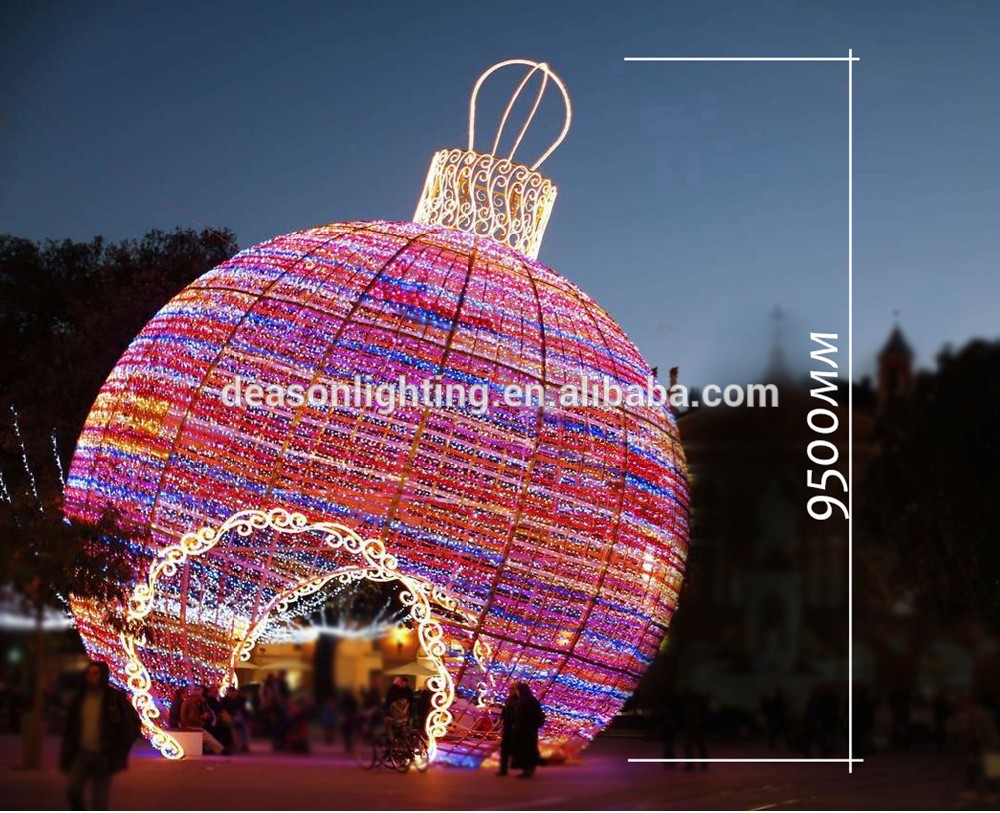 Giant outdoor christmas lights LED big Ball 3D Motif Light