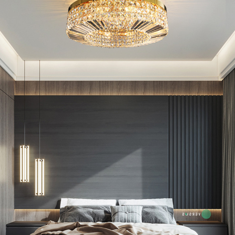 E14 Home Decoration Round LED Ceiling Light H18cm For Living Room / Bedroom