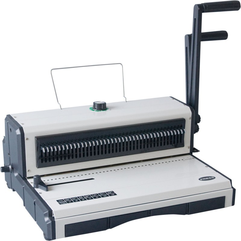 Double Wire 4X4mm Electric Coil Binding Machine , NanBo Spiral Coil Binding Machine