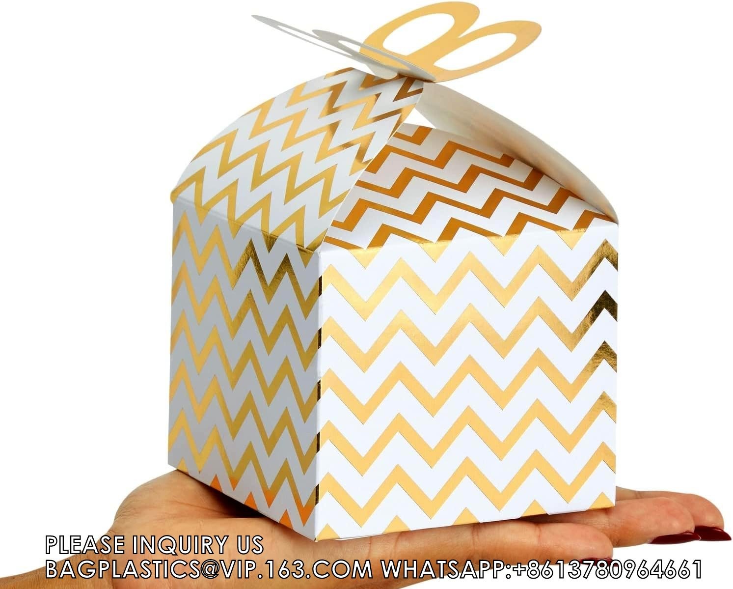 Boxes For Party Favors, Birthday, Wedding, Anniversaries, Valentines, Engagement, Gold Foil Ornament Gift Boxes