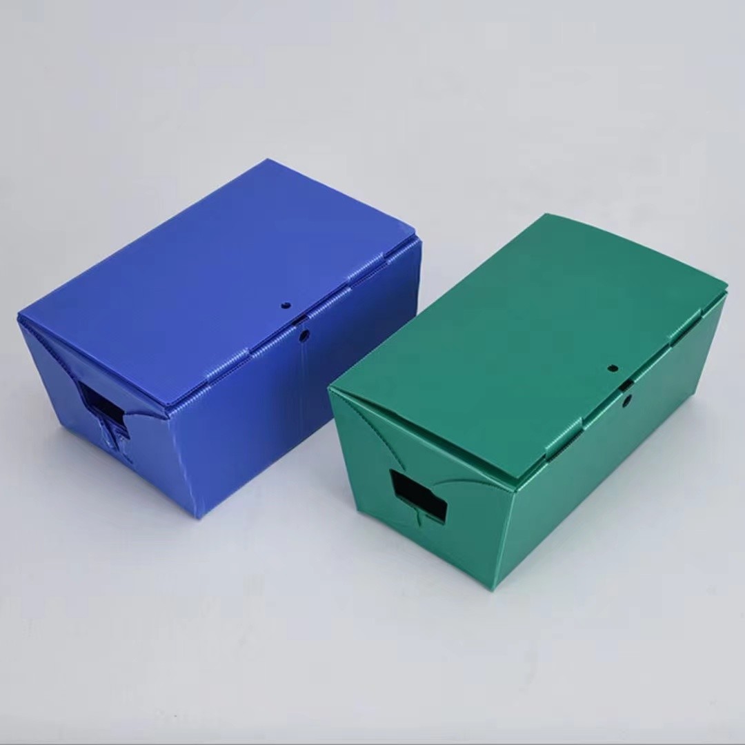 Customized Reusable Plastic Corrugated Storage Box Orange Hollow Sheet Archival Carton
