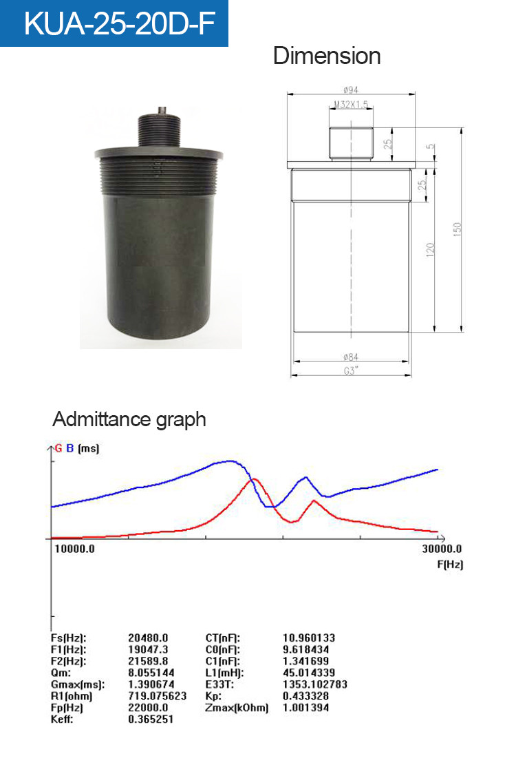 Agricultural Waterproof Ultrasonic Sensor or Ultrasonic Level Sensor with protection IP68