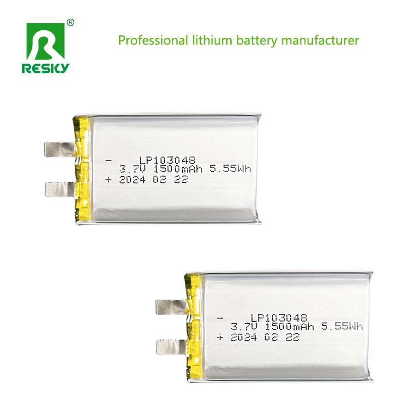 103048 Lithium Polymer Battery Cell 3.7V 1500mAh 5.55wh Flat Li-Polymer Batteries