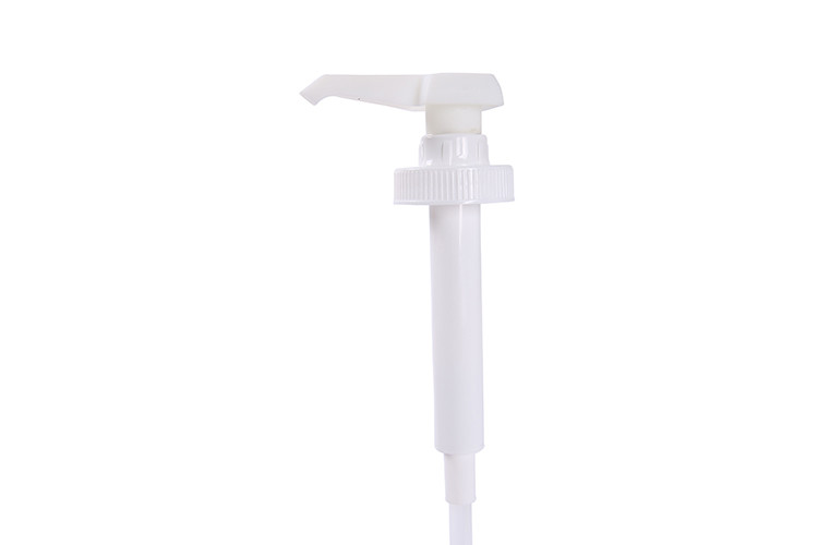 Square Head 10ml Syrup Dispenser Pump 38-400 Closure Size Plastic Beverage Dispenser