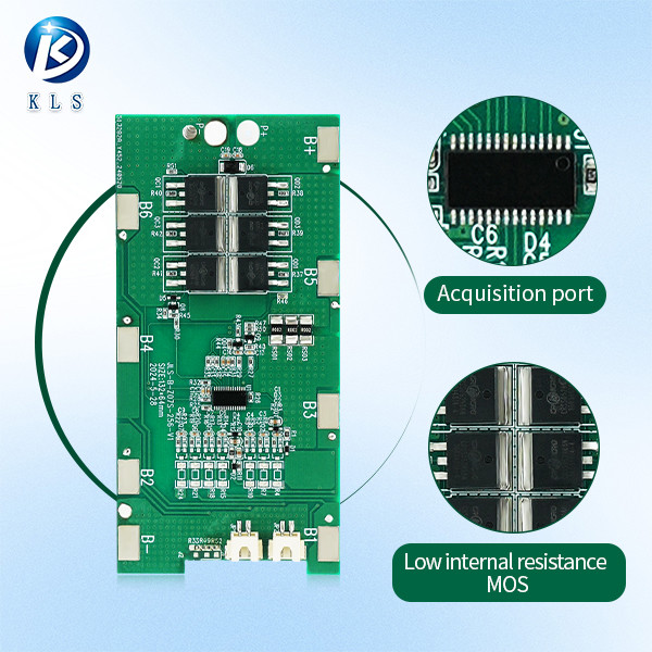KLS 7S 24V 20A Li-Ion BMS With Balance For NMC Battery Power Packs Circuit Protection