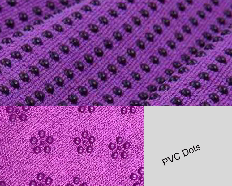 Eco Friendly Silicone Anti Slip Yoga Towel Hot Yoga Towel With Grips Dots