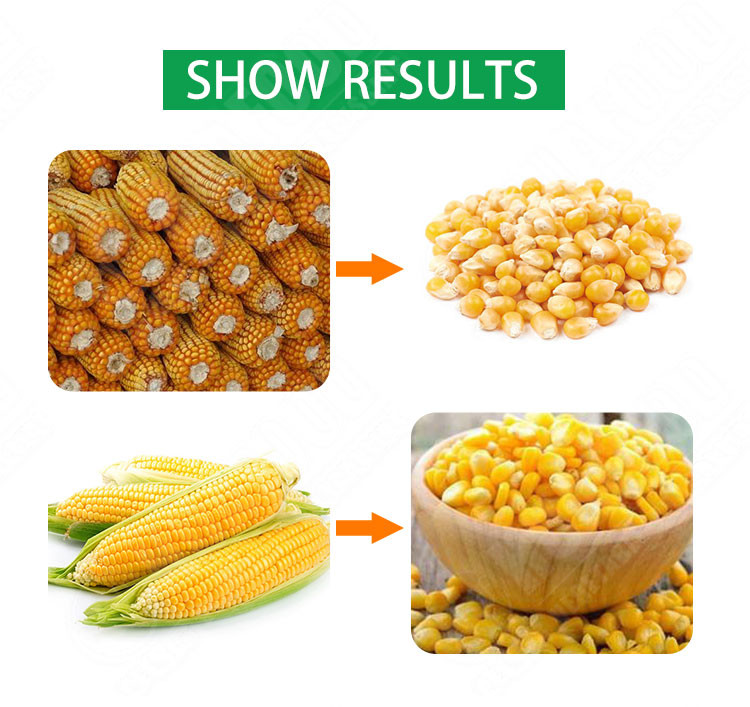 500-600KG/H Sweet Corn Thresher Automatic Corn Sheller Machines