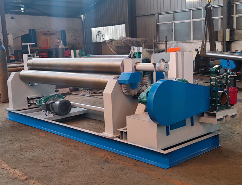 Full Automatic Eletric Three Roller Bending Machine Metal Plate 10x2500mm