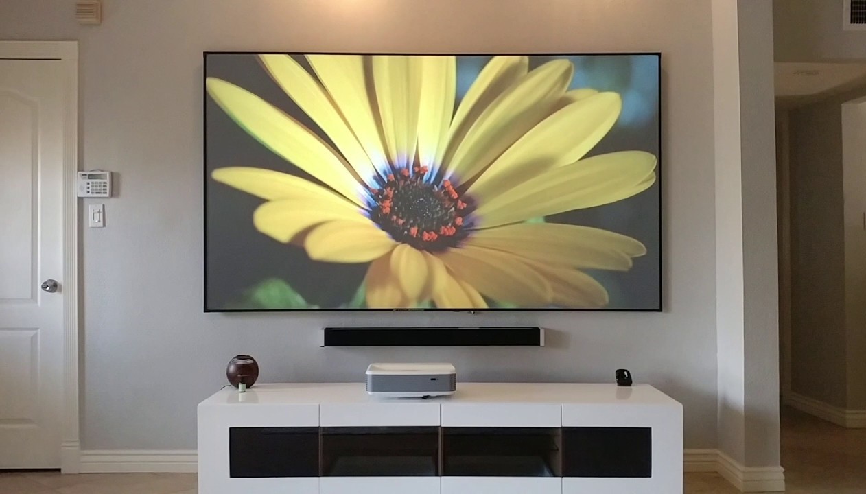 133 Inch Silver Fixed Frame Screen , 3D Home & Movie Projection Screen Aluminum frame