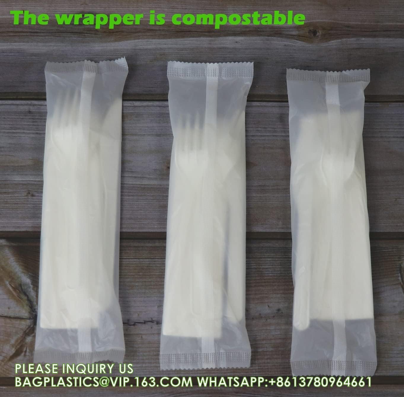 Compostable CPLA Cutlery Set, Zero Waste Serving Utensils Set, Parties Camping Trips, Biodegradable Kitchen Utensil