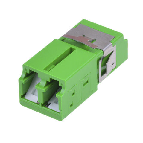 Quad/duplex LC optical fiber adapter with Internal Shutter, designed for Dust and Laser Protection