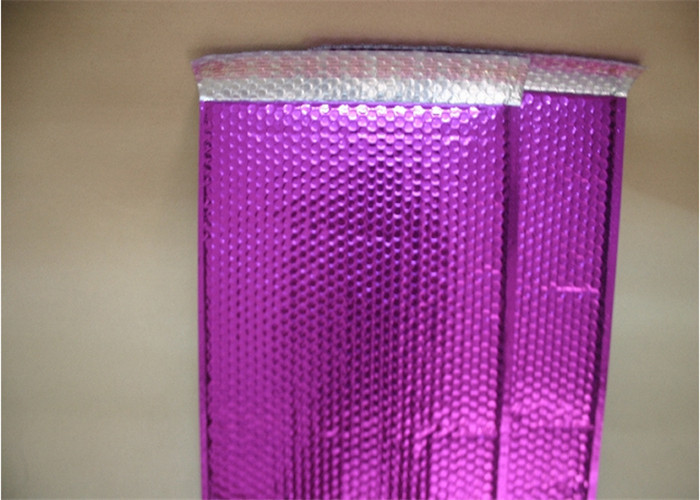 Pink Metallic Bubble Mailers / Bubble Wrap Envelopes For Electronic Products