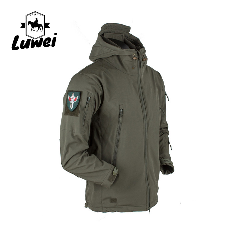 Casual Windproof Outer Wear Apparel Utility Moto Outdoor Softshell Men Jacket