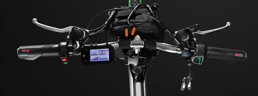 Hi - Ten Brushless Electric Bike 26 Inch 48v Steel Suspension Folding Frame