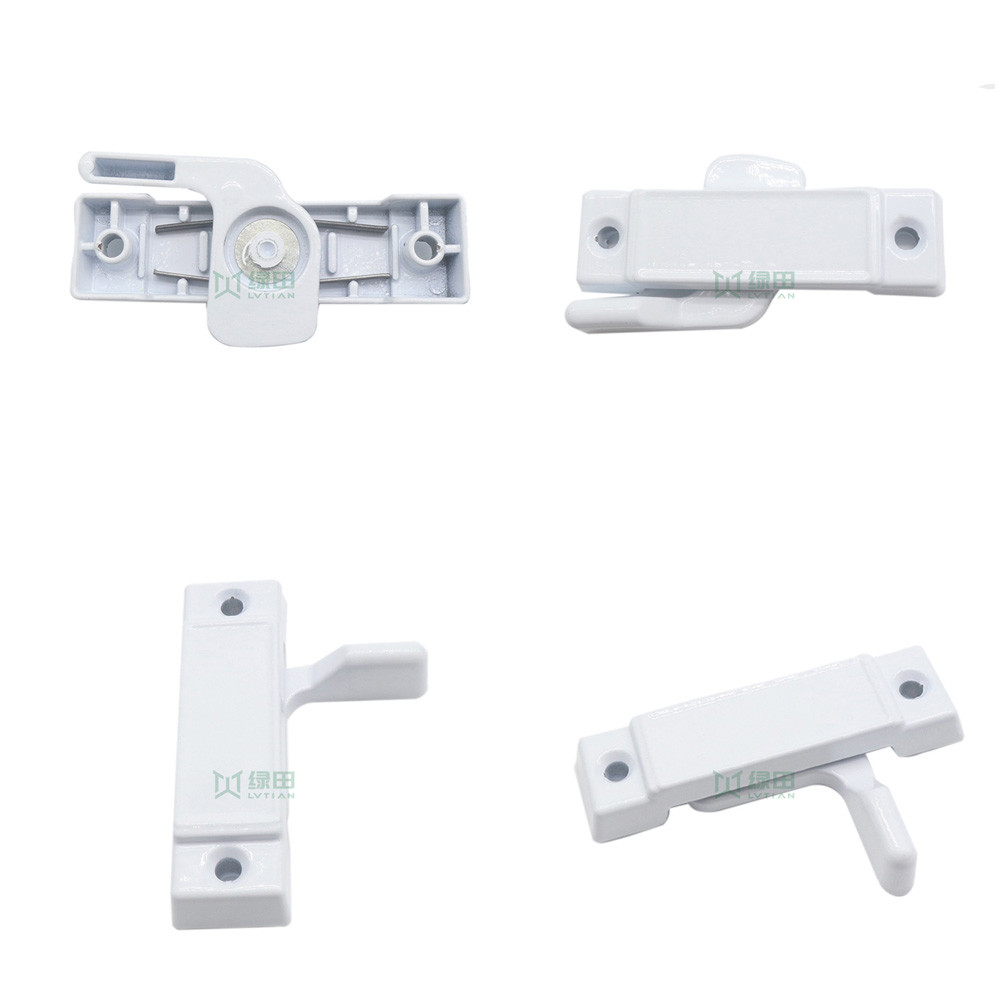 Small White Color Crescent Locks Aluminum Alloy With Powder Coated Surface