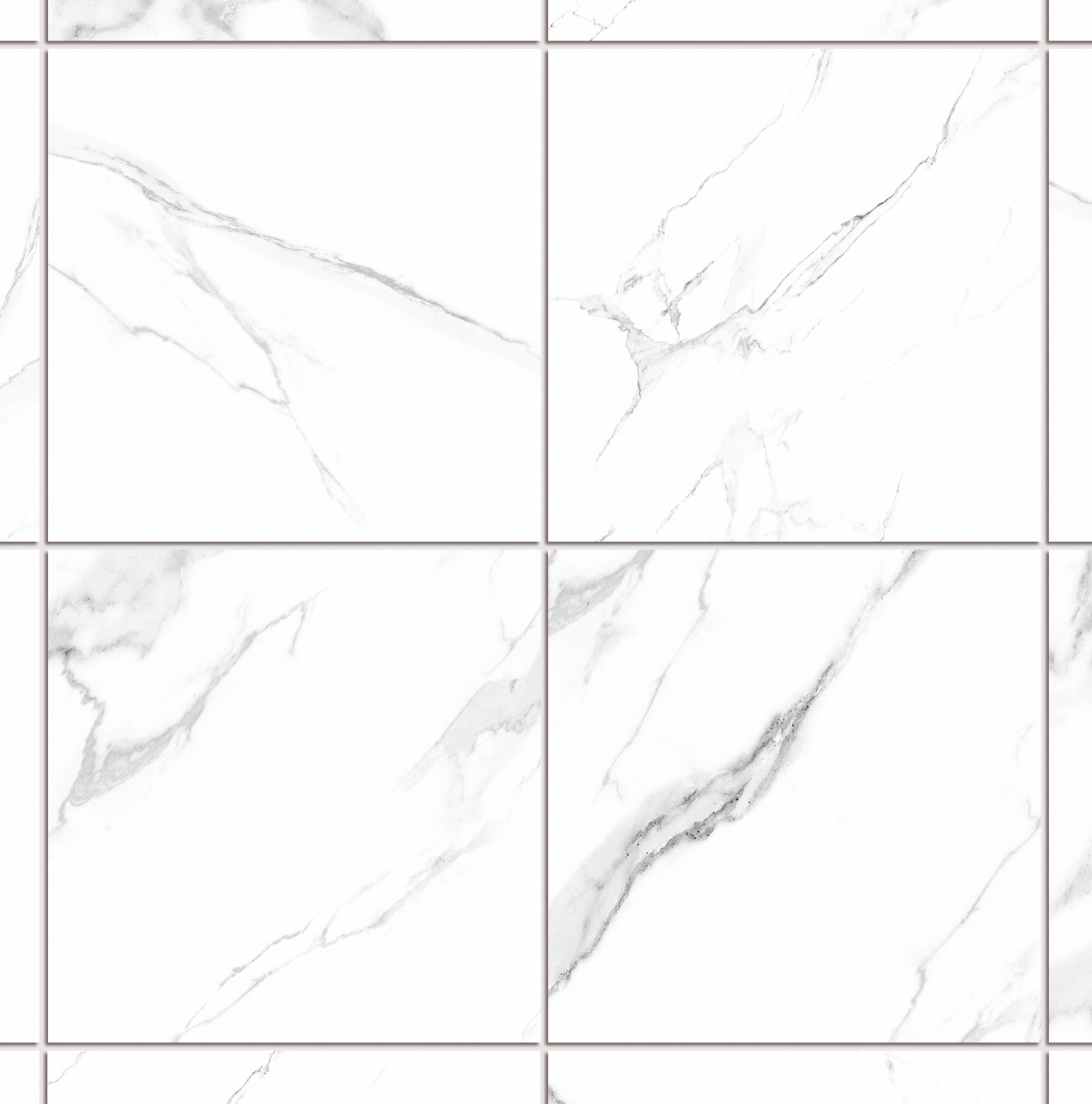Carrara White 250x250mm Floor Ceramic Rustic Tile For Living Room And Durable Wall Tile For Decoration