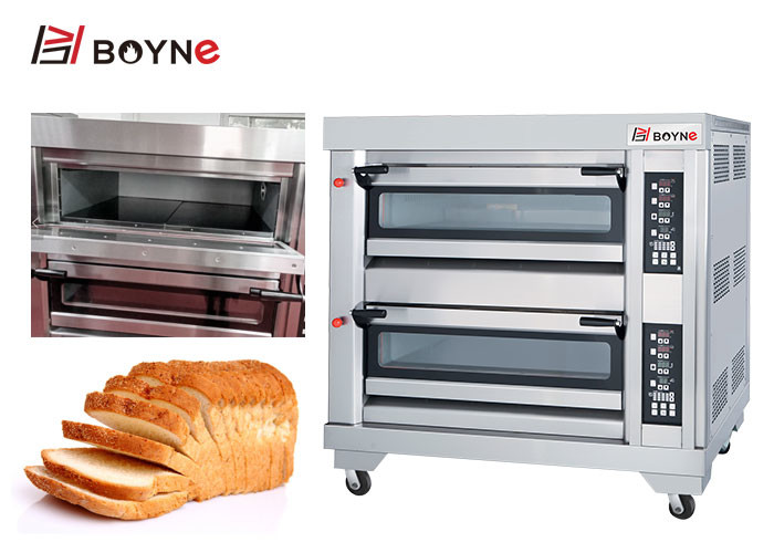 SS Commercial Bakery Kitchen Equipment Three Layer Gas Oven