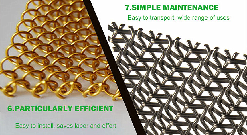 1-3m Width Sus304l Decorative Wire Mesh For Architecture